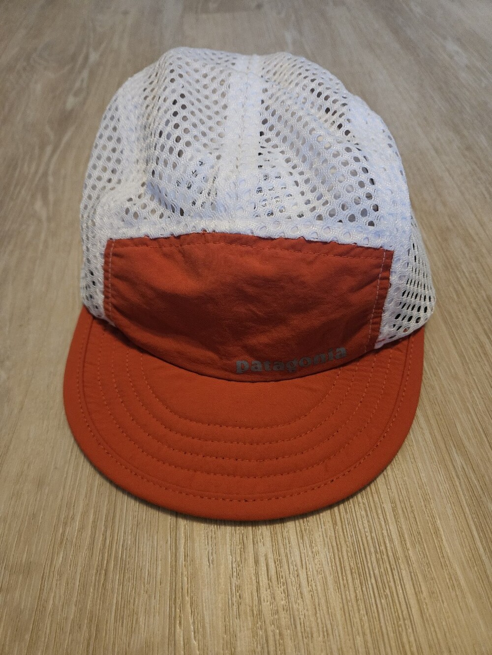 PATAGONIA Duckbill Cap Sumac Red White Mesh One Size Adjustable